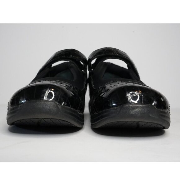 Drew, Rose, Mary Jane Patent Leather Crocodile Embossed Comfort Orthopedic‎ Shoe - Picture 3 of 10